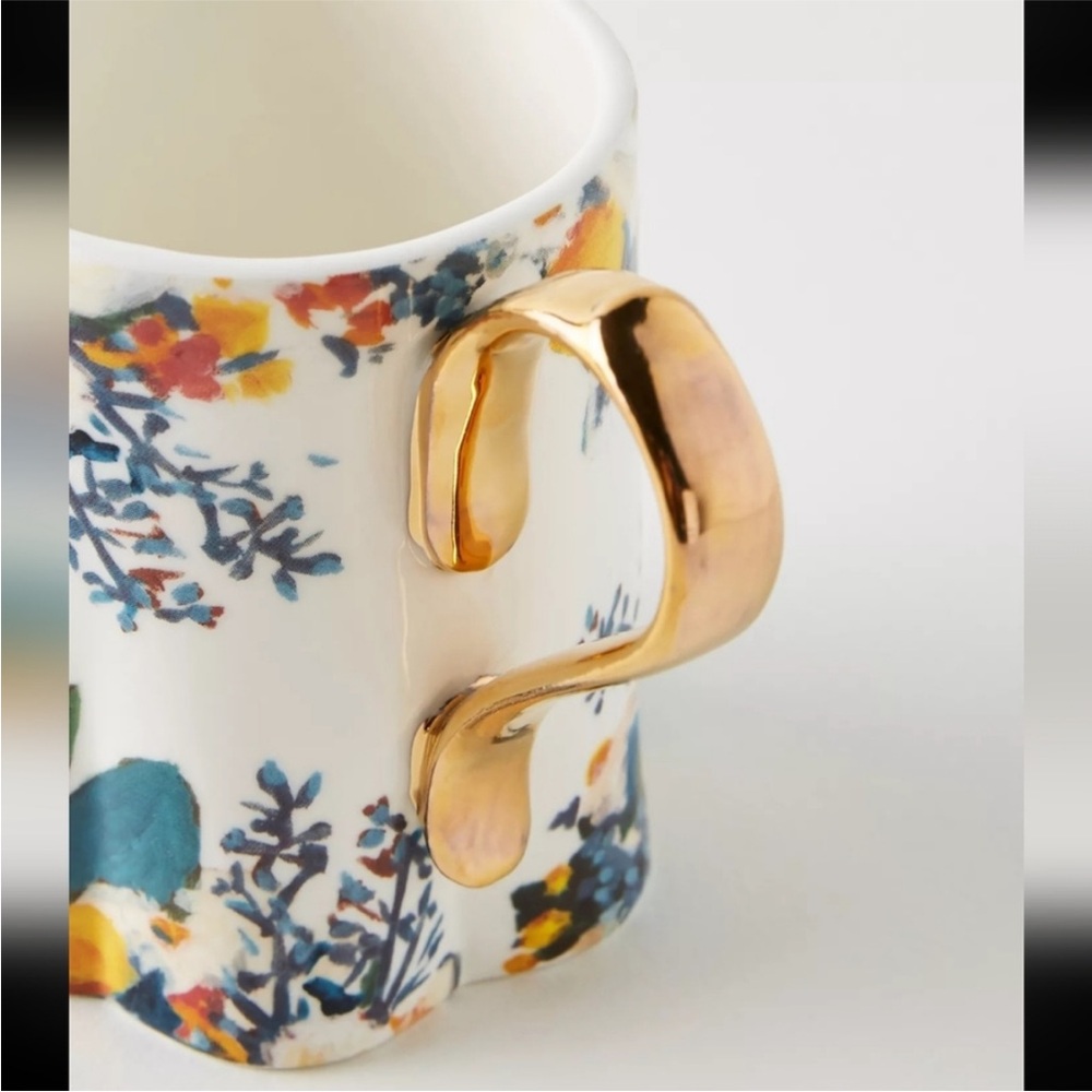 RARE Anthropologie Botanica Floral Mug Cup - Picture 7 of 8